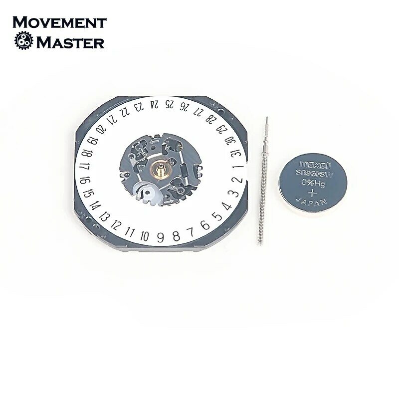 Movimiento electrónico de cuarzo VX42, pieza de repuesto para reparación de reloj de tres manos, fecha de movimiento a 3/6, nuevo