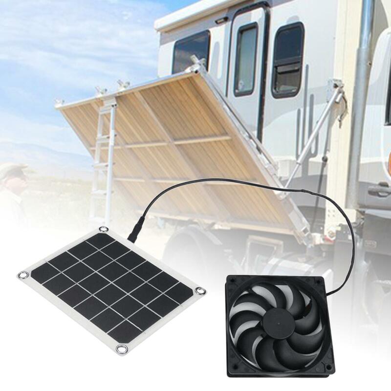 10W Solar Panel Powered Fan Mini Ventilator For Greenhouse Pet Chicken House