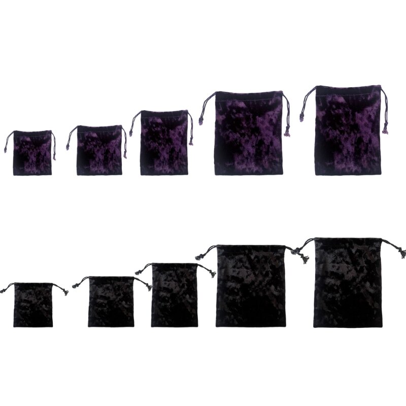 Бархатная сумка для Таро на шнурке, ювелирные изделия, мешочки с рунами, сумка для хранения кубиков, вечерние сумки