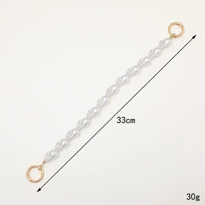 Korea unregelmäßige Perle Perlen Handy-Kette für Frauen Mädchen Handtasche Gürtel Riemen abs DIY Ersatz Griff Tasche Zubehör