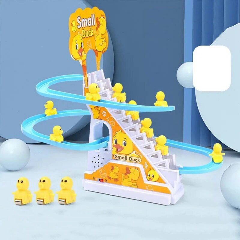 เพลงของเล่น Sensory ของเล่นเป็ดสำหรับทารก0-6 6-12 18เดือนเด็กวัยหัดเดิน1-3ปี Montessori Roller Coaster Track ของเล่นเด็ก