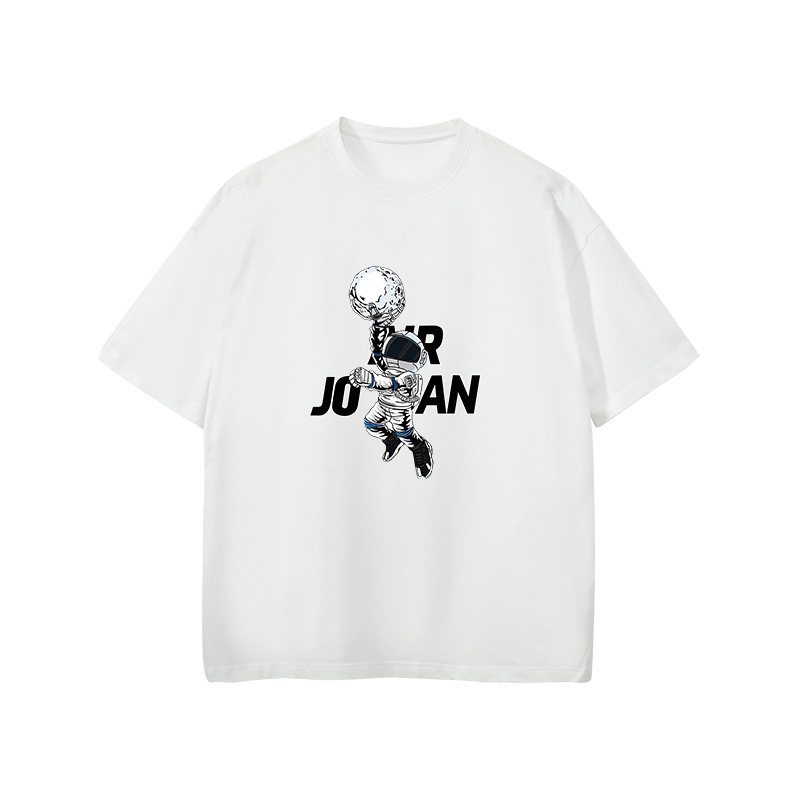 Camiseta infantil com estampa monocromática, top de algodão puro, meninos e meninas, verão, esporte, novo estilo, 2022