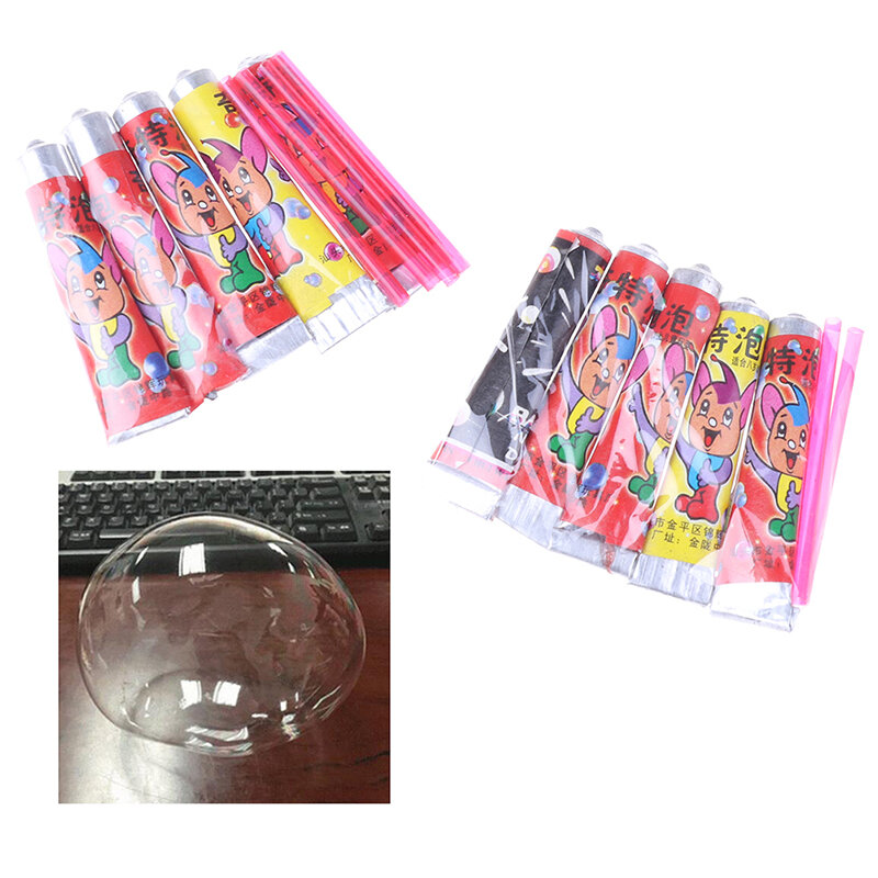 10Pcs Bubble Glue Kids Blowing Bubble Ball Toys for Children Space Balloon toy
