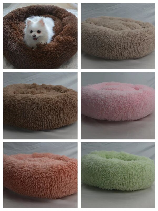 Pet Dog Bed Donut Pet Mat Labradors House Round Cushion Pet Product Accessories For Small Medium Animal Doghouse Dropshipping