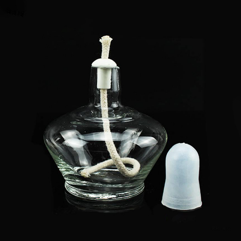 Álcool Cotton Wick Wicks Lanterna de Substituição, White Porcelain Oil Lamp, Corda Tiki Torch, 20 pcs
