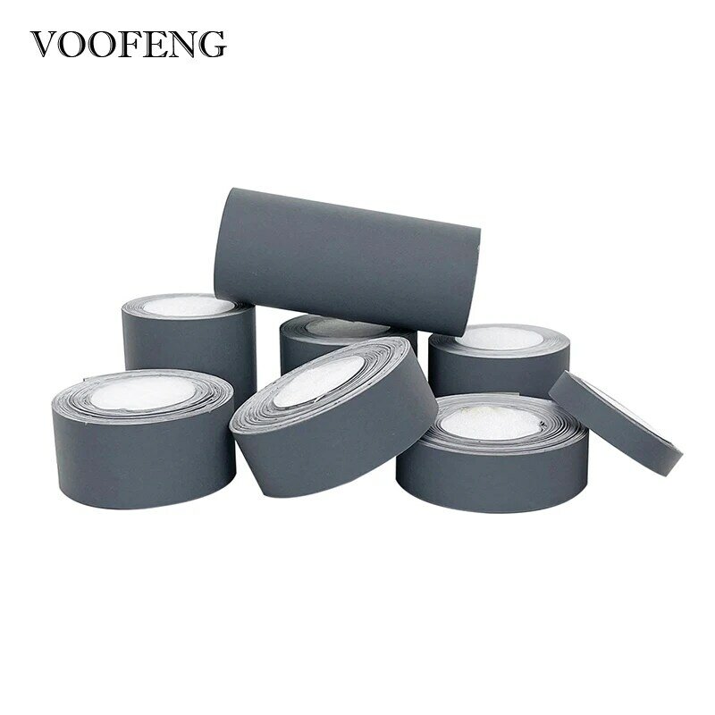 VOOFENG-pegatina de tela reflectante gris, cinta de advertencia de respaldo autoadhesiva para ropa, bolsa, casco, RS-821BJ