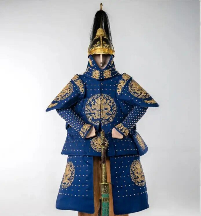 Armatura generale della dinastia Qing antica cinese indossabile