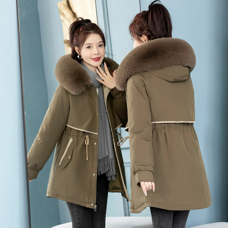 女性の冬のパーカーコート,韓国の服,秋,2023, 2022