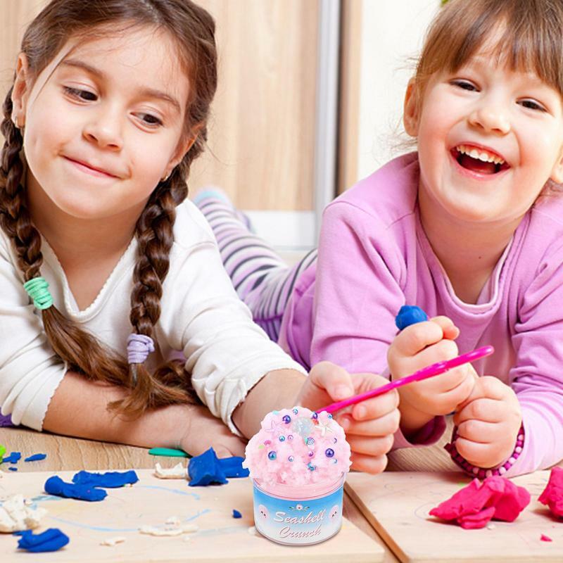 Cupcake berbulu 3.3oz hadiah mentega kartun hadiah anak-anak melar kartun DIY tidak lengket dengan Dekorasi mainan