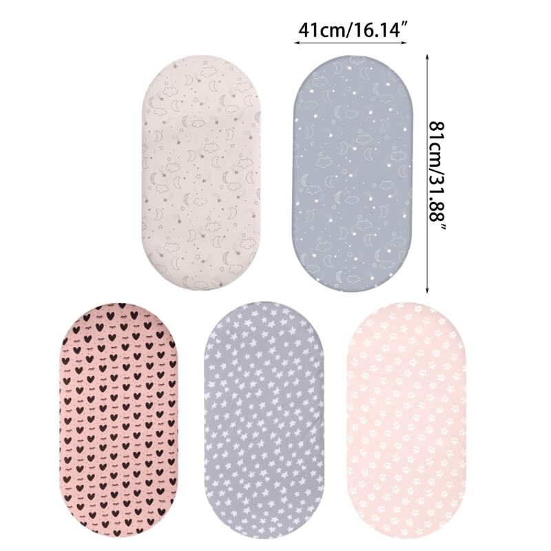 Infant Baby Fitted Crib Sheets Changing Mattress Protector Cover Sheet Protectors Toddlers Polyester Satine Fitted Sheet