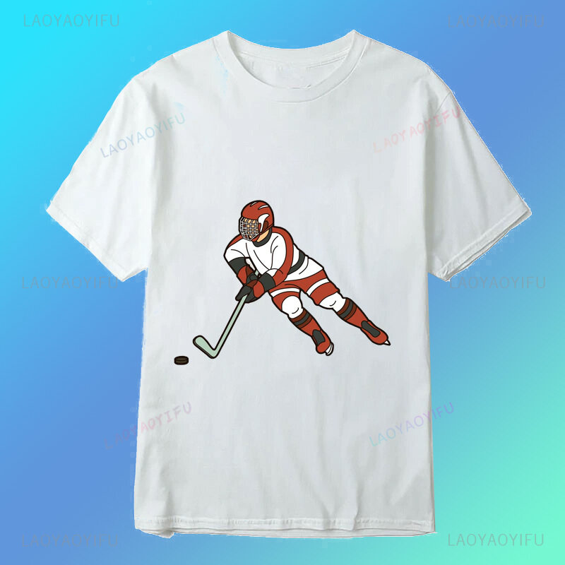 Забавные Мальчики хоккейные Dab игроки Молодежная Harajuku модная уличная одежда повседневные летние мужские и женские универсальные футболки