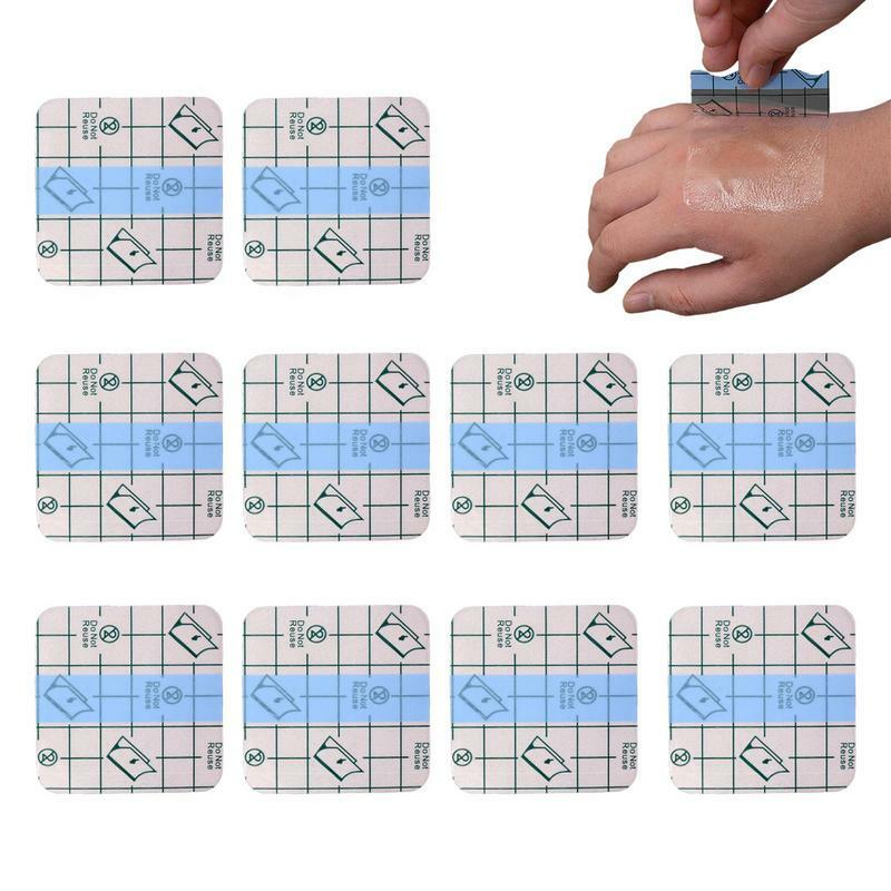 10 Stück Wund aufkleber wasserdicht transparent Kleber Wund verband Fixierung sband Bandage Erste-Hilfe-Schwimm bad zubehör