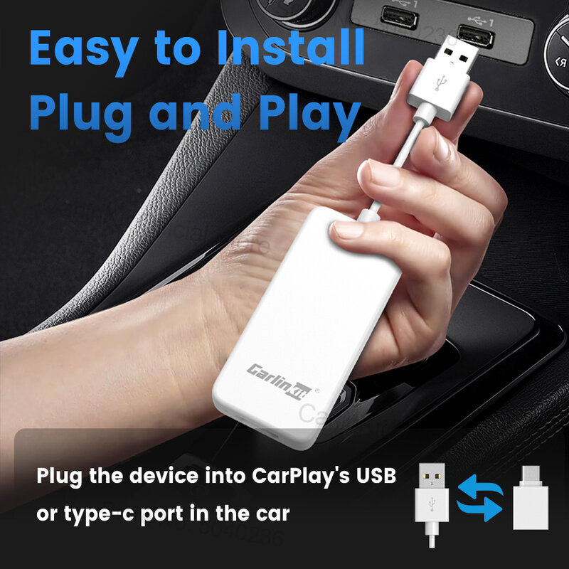 CarlinKit HDMI адаптер Автомобильный ТВ Mate Автомобильный ТВ-конвертер HD-видеовыход для ТВ-приставок Игровые приставки для автомобилей с проводным подключением CarPlay Plug And Play