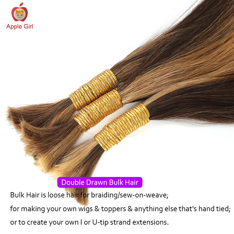 Блестящие волнистые человеческие волосы для плетения, двойные волосы для тянущихся волос, оптом, искусственные волосы для наращивания волос без Уточки для вязаных кос