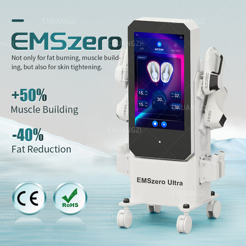 Máquina de musculación EMS para eliminación de grasa, dispositivo para adelgazar, estimulación, esculpir el cuerpo, 6500W, 14Tesla Neo EMSZERO