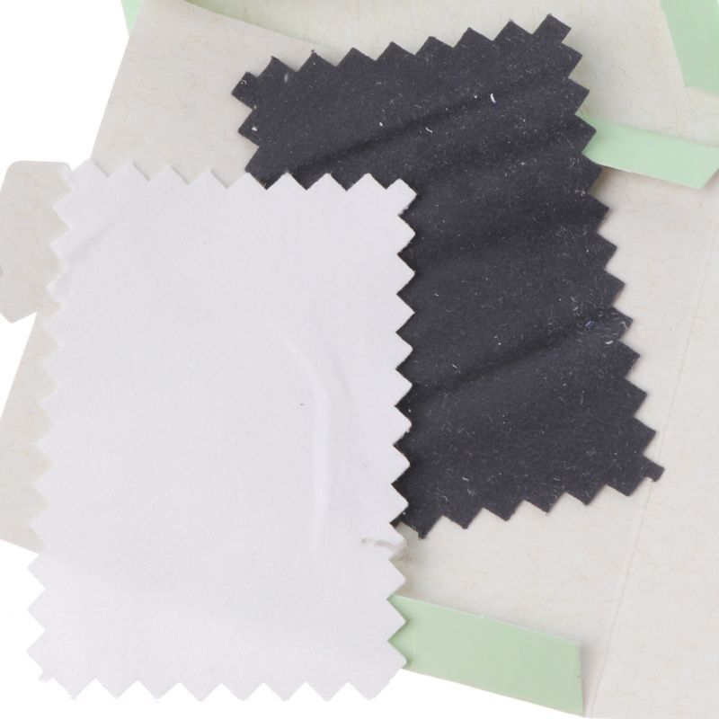 10x ขัดผ้าทำความสะอาดผ้าฝ้ายปลอดสารพิษ Tarnish Remover ทำความสะอาดผ้า 97QE