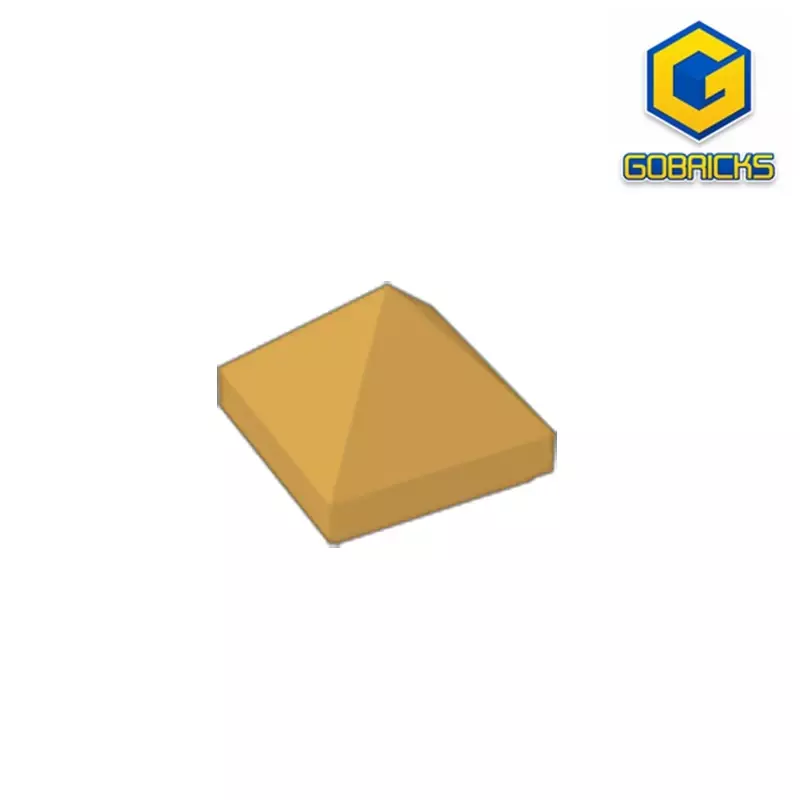 Gobricks GDS-837 Slope 45 1 x 1 x 2/3 Quadruple Convex Pyramid compatible with lego 22388 pieces of children's DIY