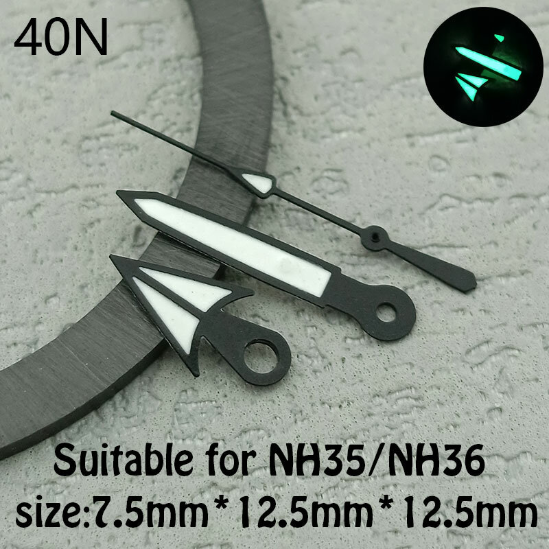 動きと時計のアクセサリー,発光ハンド,緑,nh34,nh35,nh36