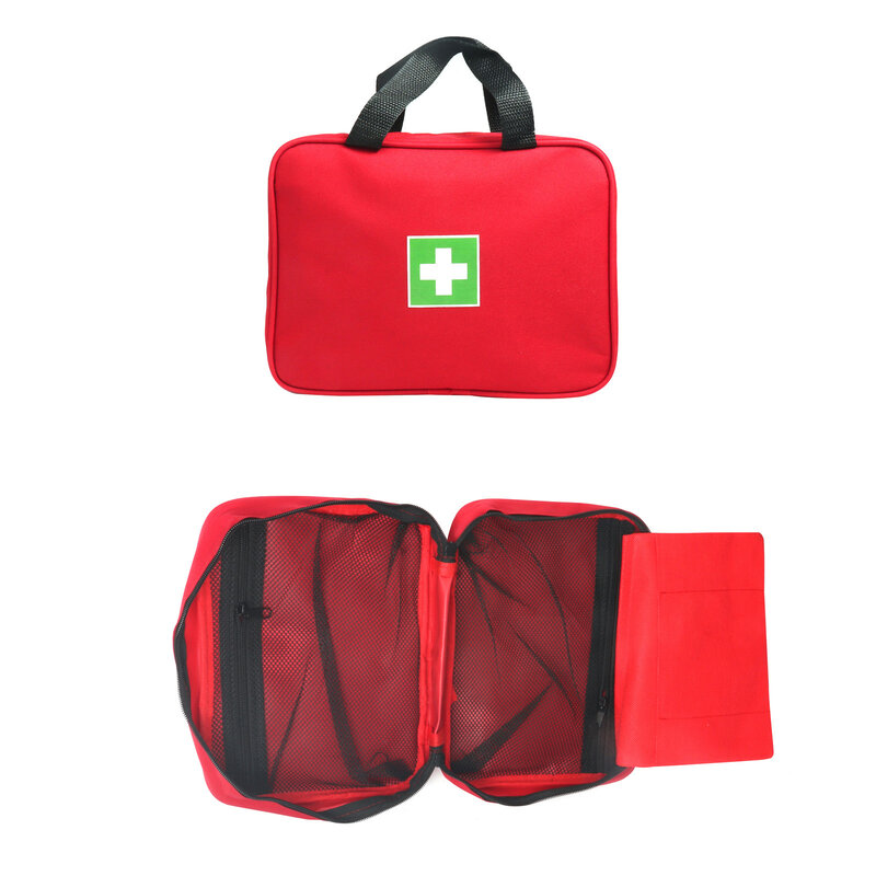 الأحمر حقيبة إسعافات أولية فارغة السفر الإنقاذ الحقيبة الأولى المستجيب تخزين الطب حقيبة الطوارئ لسيارة المنزل مكتب المطبخ الرياضة