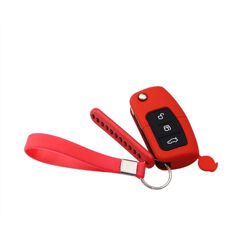 غلاف مفاتيح السيارة من السيليكون غلاف مفتاح سلسلة رقم الهاتف لوحة بطاقة لفورد فوكس 2 MK2 فييستا Ecosport Kuga الهروب السيارات المفاتيح