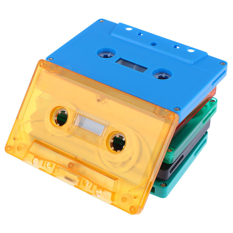 1Pc Kleur Lege Tape Shell Case Audio Magnetische Audio Opname Cassette Shell Lege Haspel Om Cassette (Geen Tape Core)