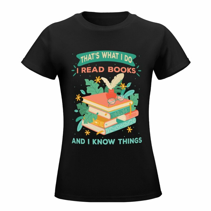إنه ما أقوم به أنا أقرأ الكتب وأعرف أشياء تي شيرت ، قمصان بمقاسات كبيرة ، ملابس هيبي ، ملابس نسائية ، ملابس صيفية