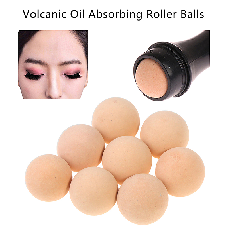 Natural Volcanic Stone Oil Absorbing Roller, Massagem Facial, Body Stick, Maquiagem Ferramenta de Cuidados com a Pele, Limpeza Facial dos Poros, 2 em 1