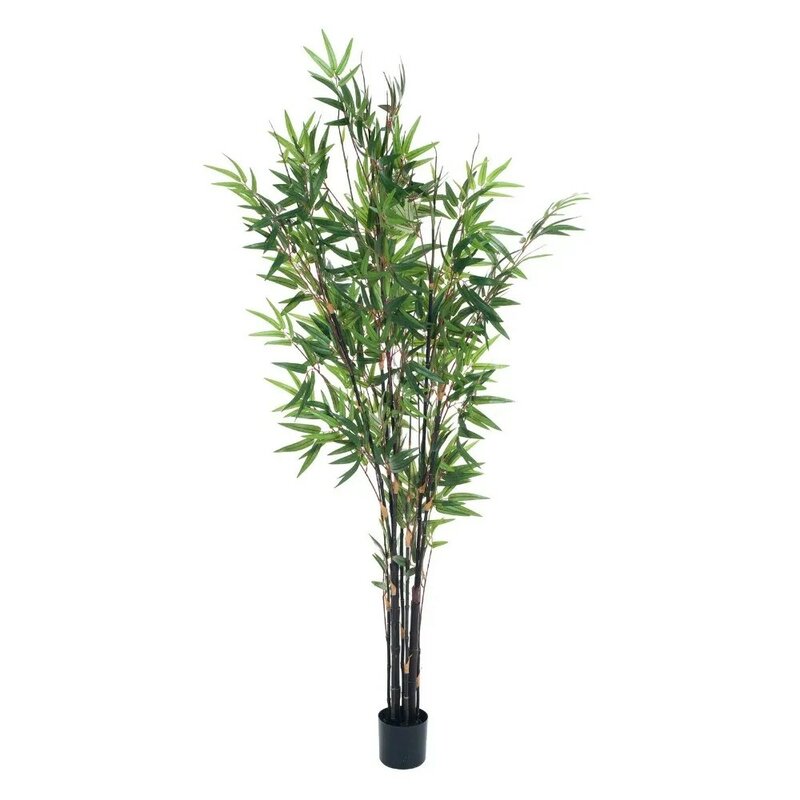 Czysta ogrodowa wysoka na 6 stóp sztuczna drzewo bambusowe-realistyczna roślina podłogowa do dekoracji łatwy w pielęgnacji żywych dekoracji dużych rozmiarów
