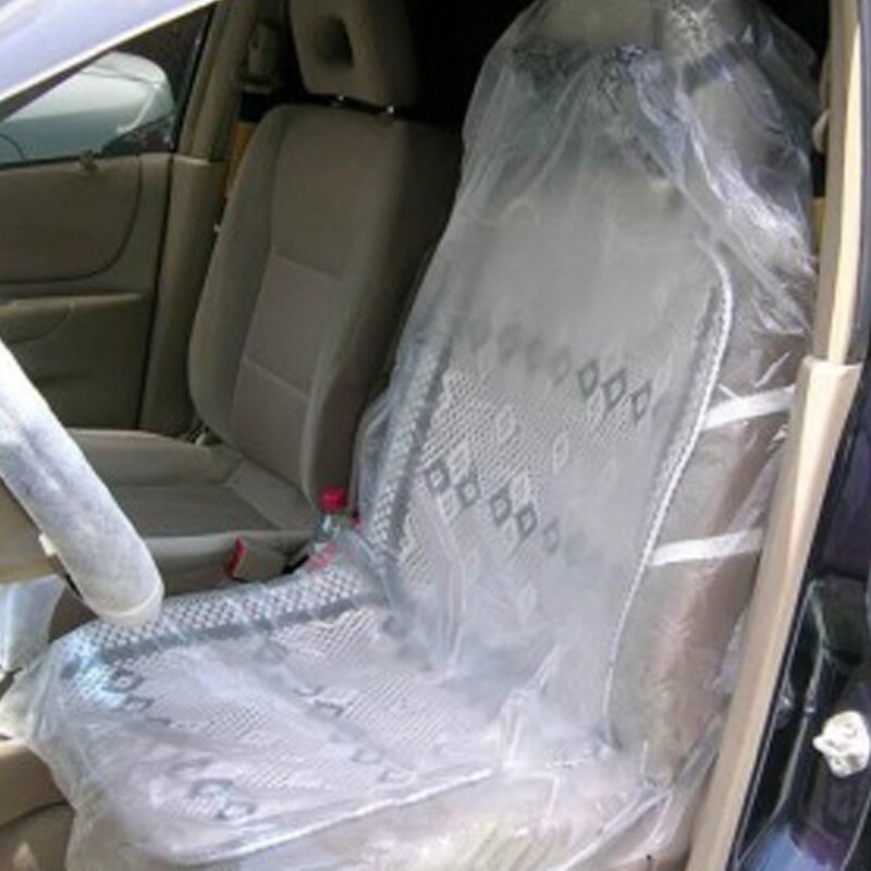20 piezas. Fundas desechables para asientos de coche, láminas protectoras transparentes para reparación mecánica
