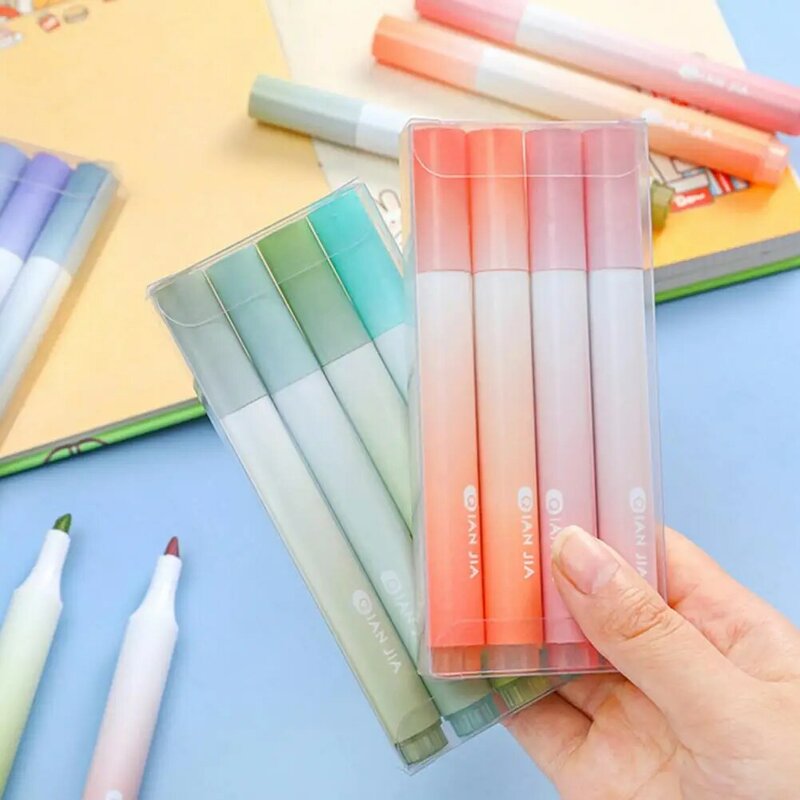 Penne per marcatura 4 pezzi di inchiostro leggero ad asciugatura rapida antiscivolo sicuro senza odore penne Graffiti per studenti