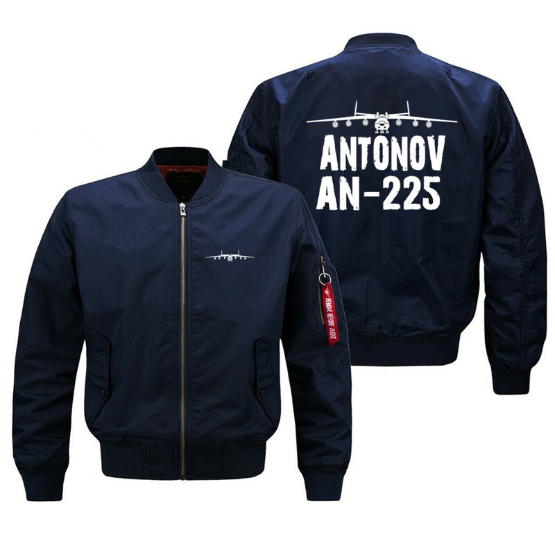 Antonov An-225นักบินนักบินแจ็คเก็ต Ma1ทิ้งระเบิดสำหรับผู้ชายฤดูใบไม้ผลิฤดูใบไม้ร่วงฤดูหนาวเสื้อแจ็คเก็ตผู้ชายเสื้อโค้ท