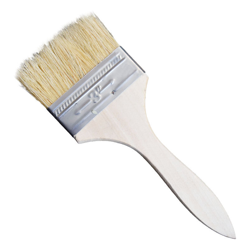 Paint brush 2-inch 3-inch 4-inch bristle brush brown brush FRP bristle brush hand paste tool pig hair brush