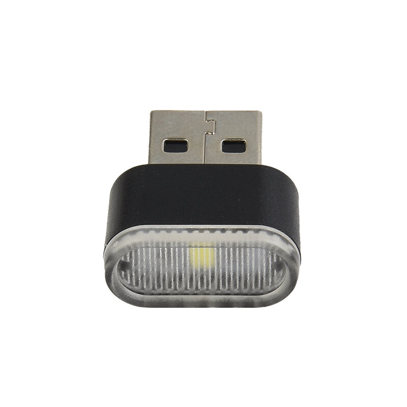 USB Universal Ambient Brilhante Lâmpada para Carro, Nova Luz, Atmosfera de Luz, Acessórios ABS, Compacto, Conveniente, 5V