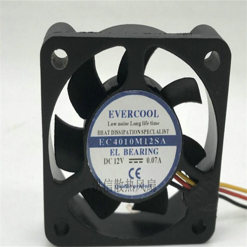 Трехпроводной бесшумный охлаждающий вентилятор ЦП EC4010M12SA 4010 12 В А
