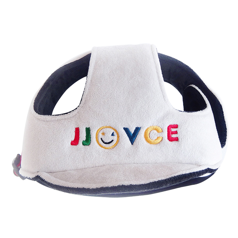 Sombrero de seguridad ajustable para niños pequeños, protector de cabeza para aprender a caminar, color gris