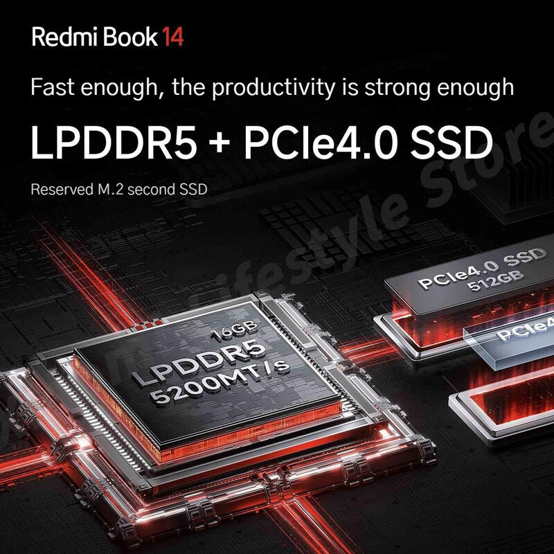 Xiaomi-ordenador portátil Redmi Book 14, Laptop con Intel Core I7-12700H/i5-12500H, gráficos Iris Xe, 16G + 512G, 2,8 K, 120Hz, 14 pulgadas, 2023