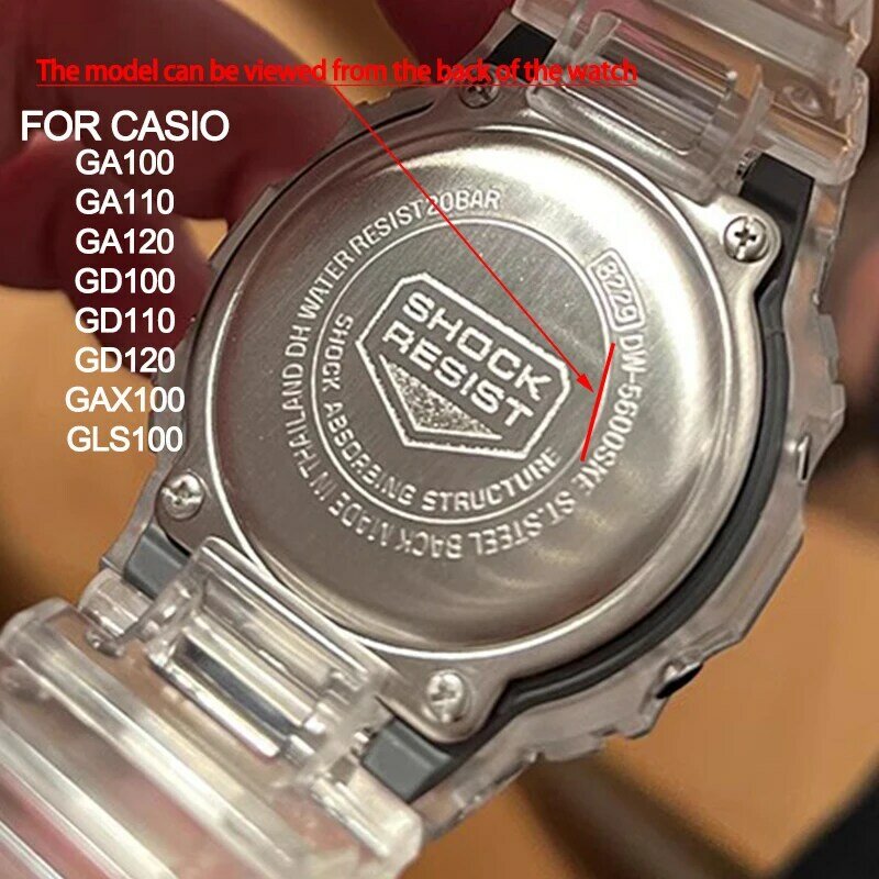 Watch Accessories Resin Watchband Case For GA-110 100 120 140 GD GLS GAX110 Men's Sport Waterproof Strap Camo Bracelet