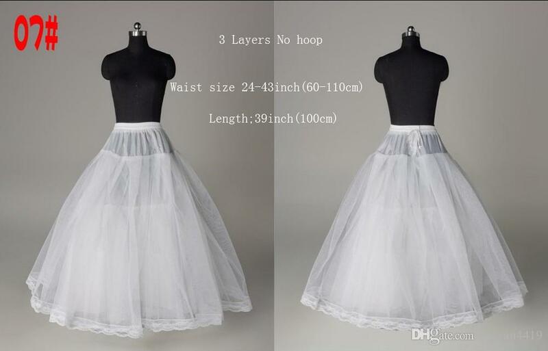 Nowy 10 styl biały linia suknia syrenka na ślub bal Bridal halki podkoszulek krynoliny akcesoria ślubne Bridal slip