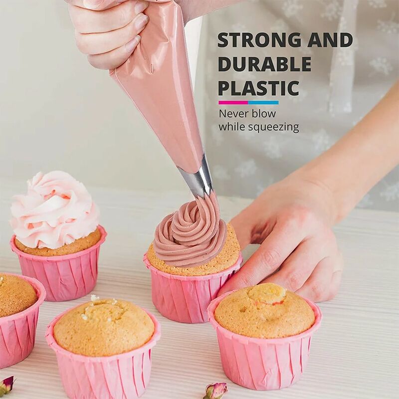 100/50/20pcs Disposable Piping Bag Pastry s Icing Fondant Cake Cream  for Decorating Pastries Cakes Baking Tools
