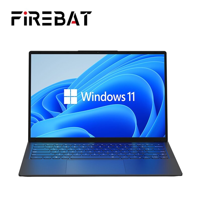 Firebat Lightweight Business Computer Notebook, A16 Laptop, 16 Polegada CPU, N5095, N100, 16GB de RAM, SSD, 512GB, 1TB, BT4.2, WiFi5, LPDDR4