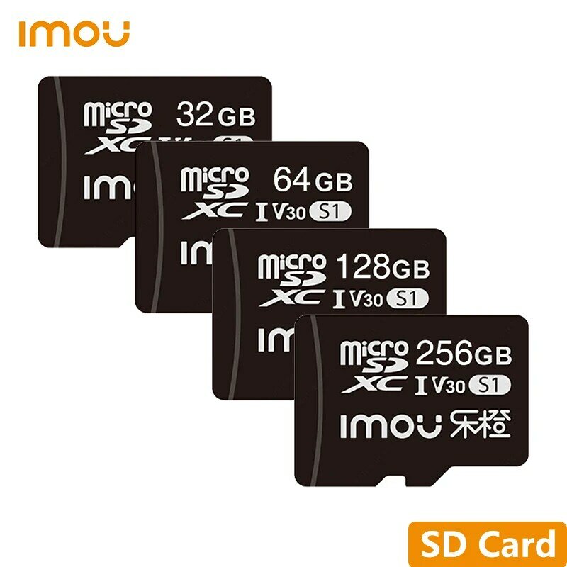 Imou 오리지널 고속 SD 카드 네트워크 카메라 메모리 카드, Dahua Imou IP Wifi 카메라용 MicroSDXC 카드, 32GB, 64GB, 128GB, 256GB