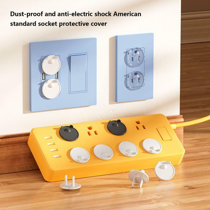 Penutup Plug elektrik untuk kami, pelindung soket tahan bayi anti guncangan pelindung kejutan listrik 3-Prong Outlet