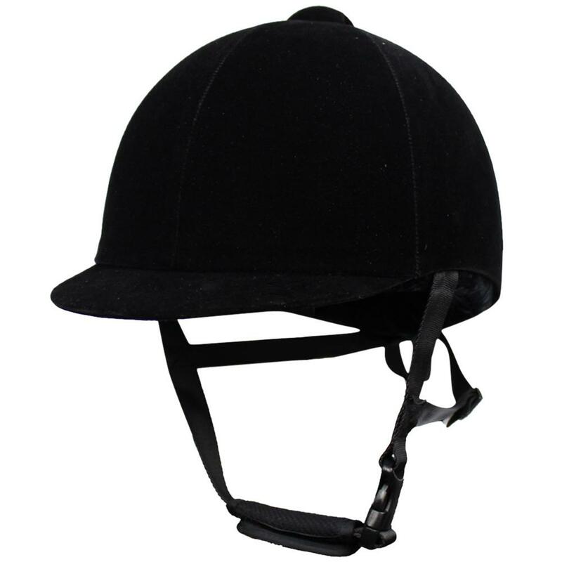 전문 승마 헬멧 편안한 벨벳 승마 모자 승마 헬멧, 경량 블랙 유니섹스