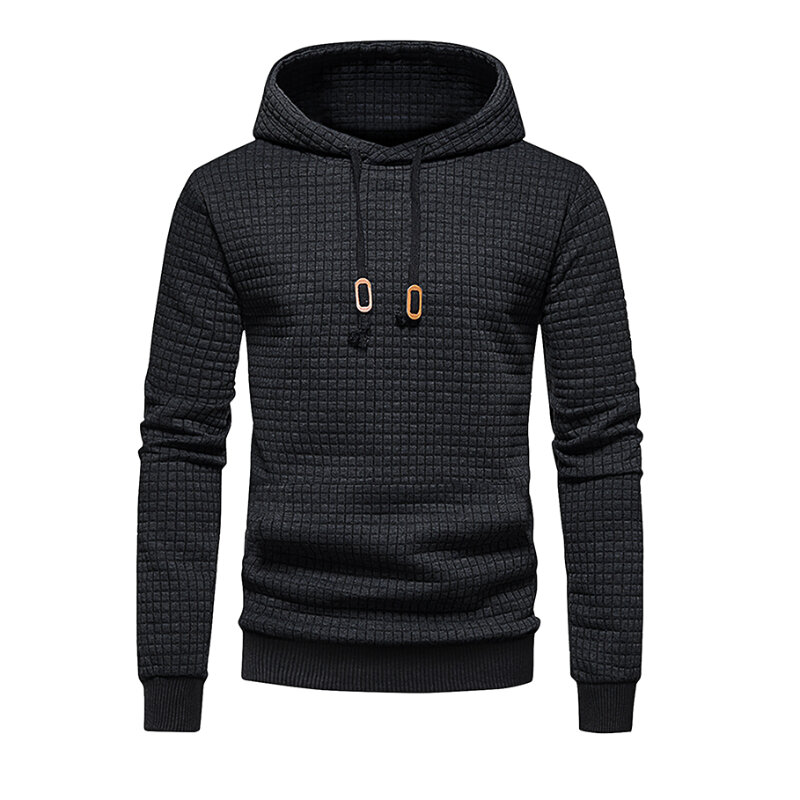 New men's hooded pullover fall casual Slim long-sleeved warm men's sweater knit sweater loose tops outdoor sports men's clothing