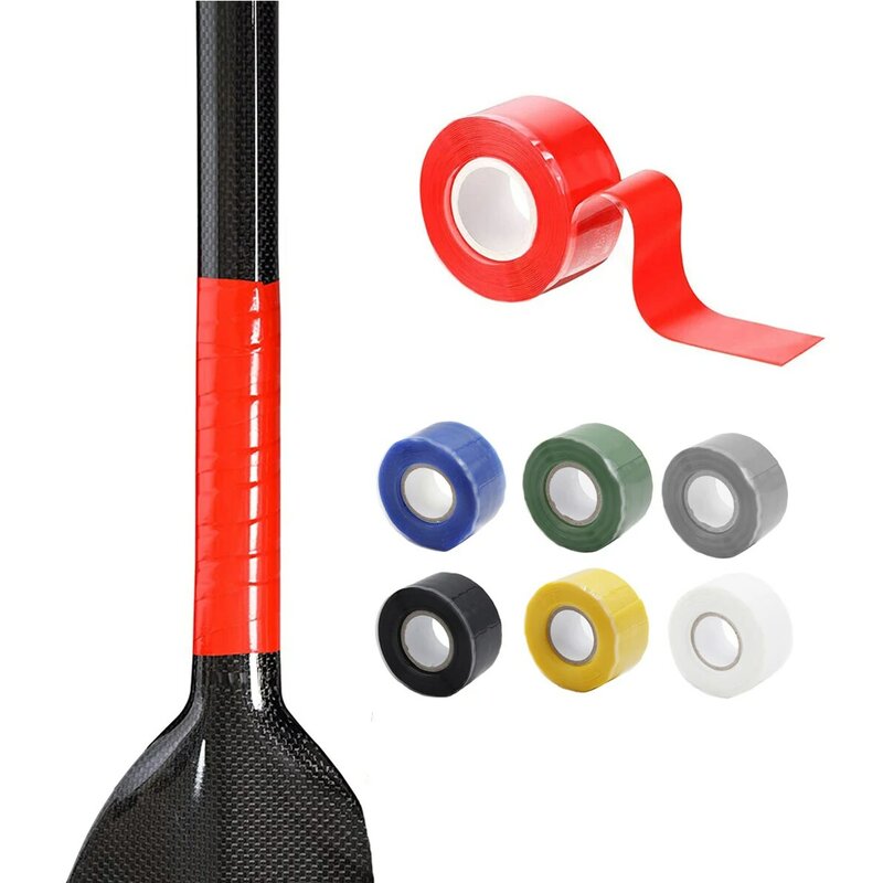 Cinta de silicona para Hockey de 1,5 m, canoa, Kayak, fibra de carbono, paletas de barco de dragón, Cinta de agarre de Hockey, accesorios de Hockey
