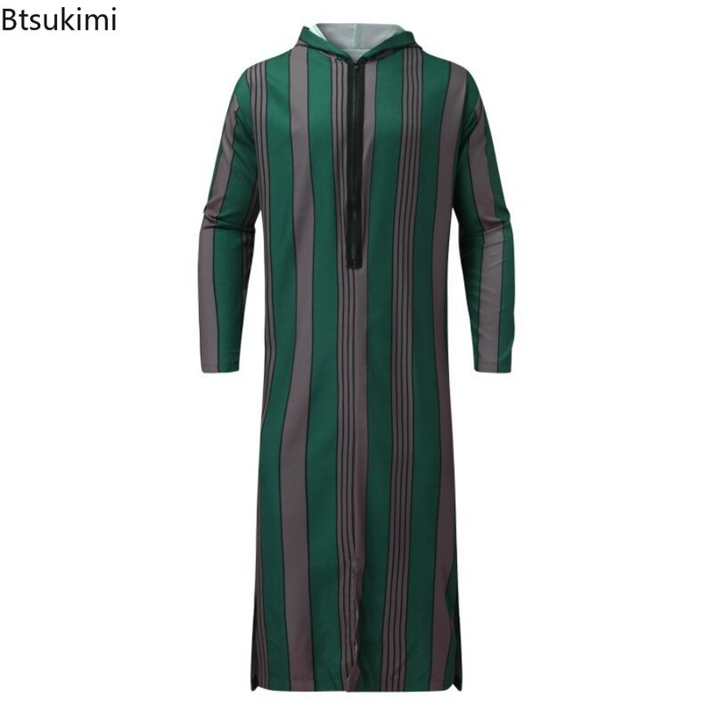 Muslimische Männer Kleidung Kaftan Roben Pakistan traditionelle ethnische lose Nahost Thobe Kurta Arab Abaya türkisches Kleid Dubai Islam