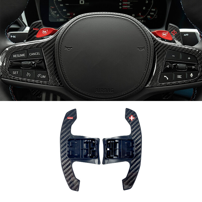 Carbon Fiber Paddle Shifter Gear Shift Shifter For BMW F30 F31 F32 F10 F20 F15 F16 G30 G20 Steering Wheel Extension Accessories