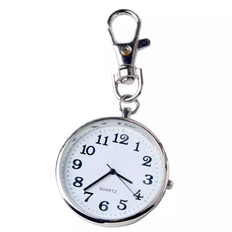 Relógio de bolso chaveiro com mostrador grande masculino, enforcamento, casais, idosos, crianças, homens, grande mostrador, enfermeira