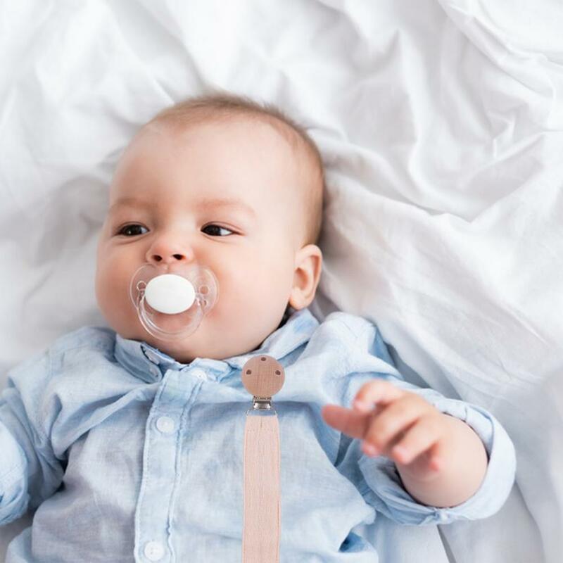 Uchwyt do smoczka dziecięca uchwyt na smoczek miękka tkanina dla niemowląt klips do przypinania smoczka trwała łańcuszek smoczka dla noworodków