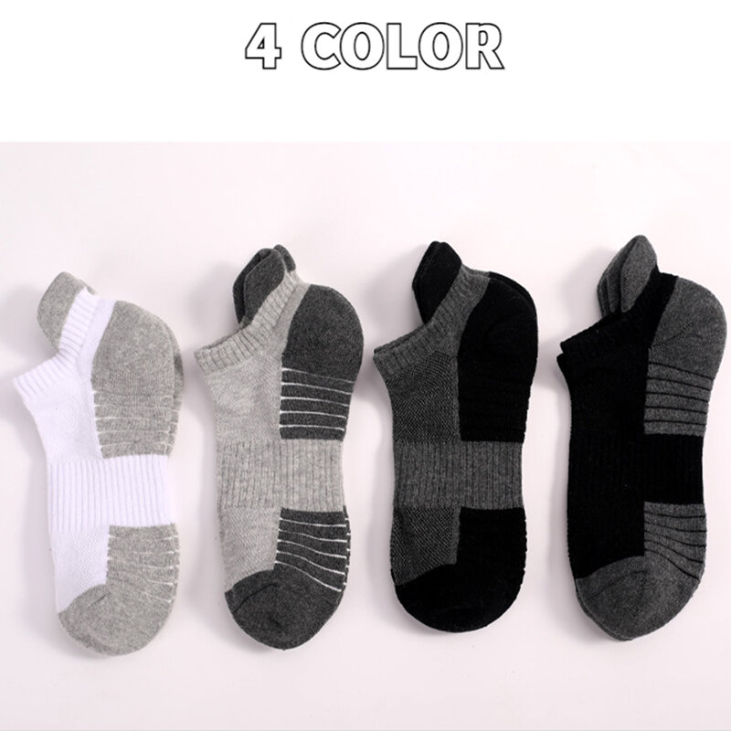 3 Pairs Unisex Big Size S-XL Running Socks: Thick, Wear-Resistant, Absorbent, Deodorant & Perfect for Outdoor Hiking & Sports!